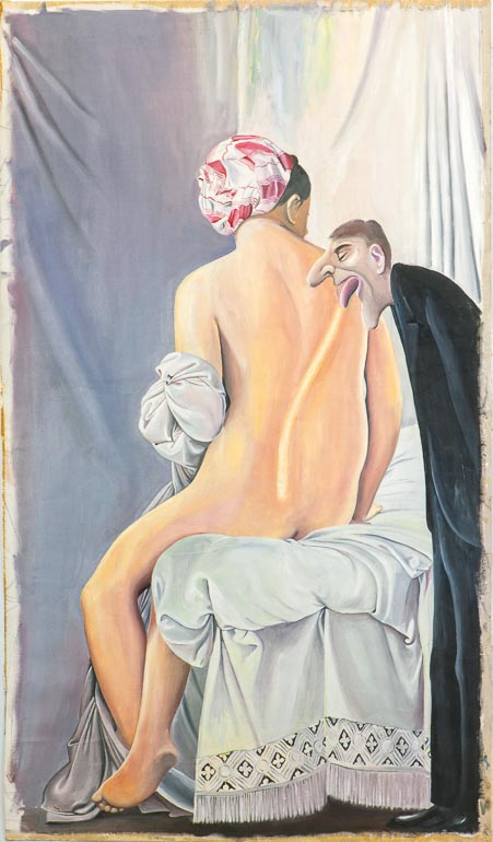 Ingres Rückenakt, o. J. Acryl auf Leinwand, kaschiert, 98 x 57 cm