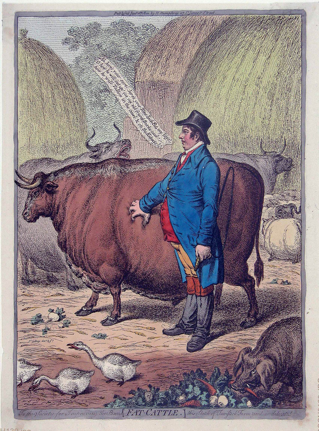 James Gillray (1757–1815): Fat-Cattle, 1802
© Museum Wilhelm Busch – Deutsches Museum für Karikatur und Zeichenkunst